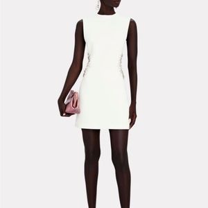 A.L.C. Women's White Skye Embellished Cut-out Mini Dress